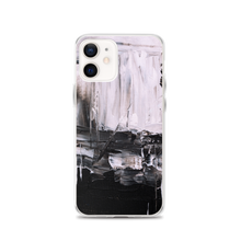 iPhone 12 Black & White Abstract Painting iPhone Case by Design Express