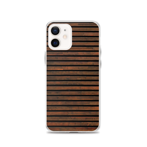 iPhone 12 Horizontal Brown Wood iPhone Case by Design Express
