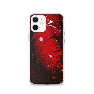 iPhone 12 Black Red Abstract iPhone Case by Design Express