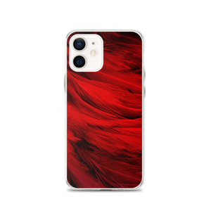iPhone 12 Red Feathers iPhone Case by Design Express