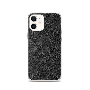 iPhone 12 3D Black Ornament Pattern iPhone Case by Design Express