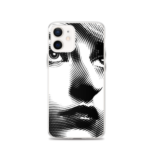 iPhone 12 Face Art Black & White iPhone Case by Design Express