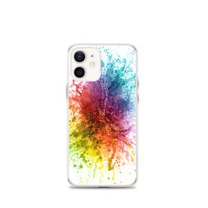 iPhone 12 mini Rainbow Paint Splash iPhone Case by Design Express