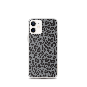 iPhone 12 mini Grey Leopard Print iPhone Case by Design Express