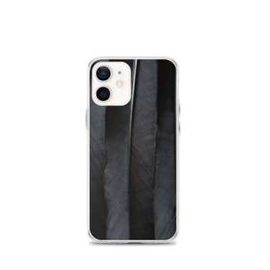 iPhone 12 mini Black Feathers iPhone Case by Design Express