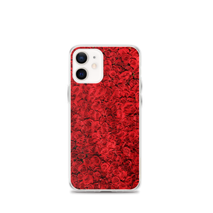 iPhone 12 mini Red Rose Pattern iPhone Case by Design Express