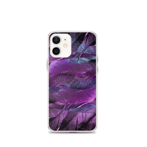 iPhone 12 mini Purple Feathers iPhone Case by Design Express