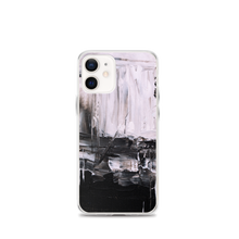 iPhone 12 mini Black & White Abstract Painting iPhone Case by Design Express