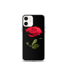 iPhone 12 mini Red Rose on Black iPhone Case by Design Express