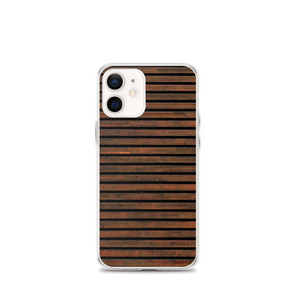 iPhone 12 mini Horizontal Brown Wood iPhone Case by Design Express