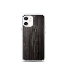 iPhone 12 mini Black Wood Print iPhone Case by Design Express