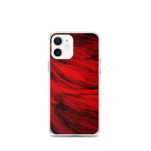 iPhone 12 mini Red Feathers iPhone Case by Design Express