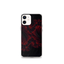 iPhone 12 mini Black Red Fractal Art iPhone Case by Design Express