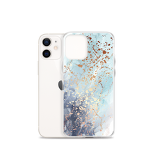 Soft Blue Gold iPhone Case by Design Express