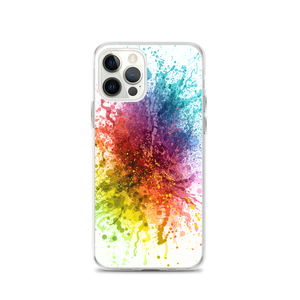 iPhone 12 Pro Rainbow Paint Splash iPhone Case by Design Express