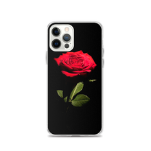 iPhone 12 Pro Red Rose on Black iPhone Case by Design Express