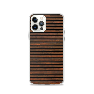 iPhone 12 Pro Horizontal Brown Wood iPhone Case by Design Express