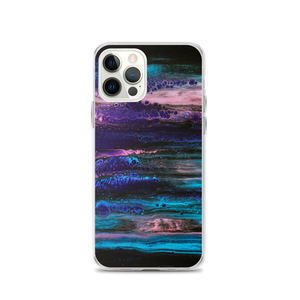 iPhone 12 Pro Purple Blue Abstract iPhone Case by Design Express
