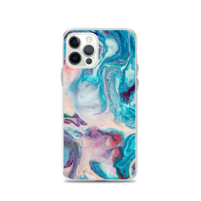 iPhone 12 Pro Blue Multicolor Marble iPhone Case by Design Express