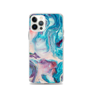 iPhone 12 Pro Blue Multicolor Marble iPhone Case by Design Express