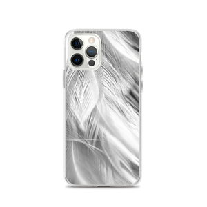 iPhone 12 Pro White Feathers iPhone Case by Design Express