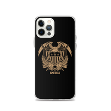 iPhone 12 Pro United States Of America Eagle Illustration Reverse Gold iPhone Case iPhone Cases by Design Express