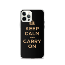 Keep Calm and Carry On (Black Gold) iPhone Case iPhone Cases by Design Express