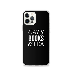 iPhone 12 Pro Cats Books Tea (Funny) iPhone Case by Design Express