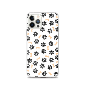 iPhone 12 Pro Dog Paws and Bones Pattern Pattern iPhone Case by Design Express