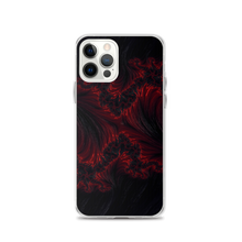 iPhone 12 Pro Black Red Fractal Art iPhone Case by Design Express