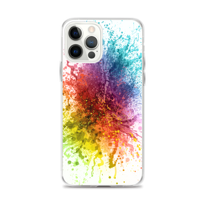 iPhone 12 Pro Max Rainbow Paint Splash iPhone Case by Design Express