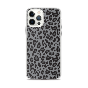 iPhone 12 Pro Max Grey Leopard Print iPhone Case by Design Express