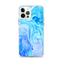 iPhone 12 Pro Max Blue Watercolor Marble iPhone Case by Design Express