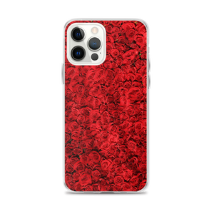 iPhone 12 Pro Max Red Rose Pattern iPhone Case by Design Express