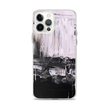 iPhone 12 Pro Max Black & White Abstract Painting iPhone Case by Design Express