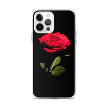 iPhone 12 Pro Max Red Rose on Black iPhone Case by Design Express