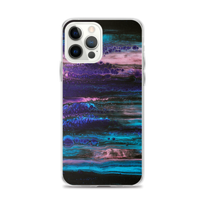 iPhone 12 Pro Max Purple Blue Abstract iPhone Case by Design Express