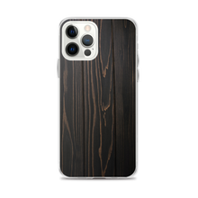 iPhone 12 Pro Max Black Wood Print iPhone Case by Design Express