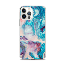 iPhone 12 Pro Max Blue Multicolor Marble iPhone Case by Design Express