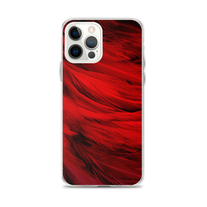 iPhone 12 Pro Max Red Feathers iPhone Case by Design Express