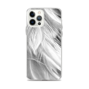 iPhone 12 Pro Max White Feathers iPhone Case by Design Express