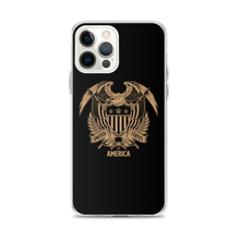 iPhone 12 Pro Max United States Of America Eagle Illustration Reverse Gold iPhone Case iPhone Cases by Design Express