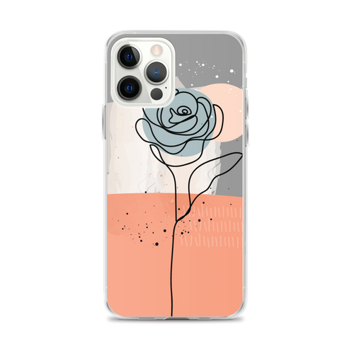 iPhone 12 Pro Max Soft Flower Line iPhone Case by Design Express