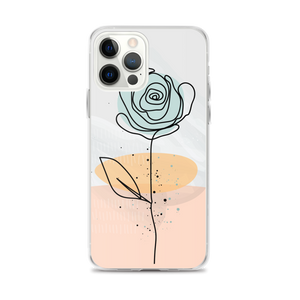 iPhone 12 Pro Max Pasty Flower Line iPhone Case by Design Express