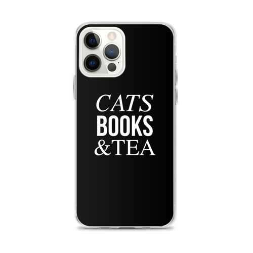 iPhone 12 Pro Max Cats Books Tea (Funny) iPhone Case by Design Express