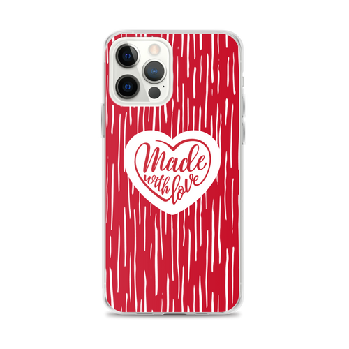 iPhone 12 Pro Max Made With Love (Heart) iPhone Case by Design Express