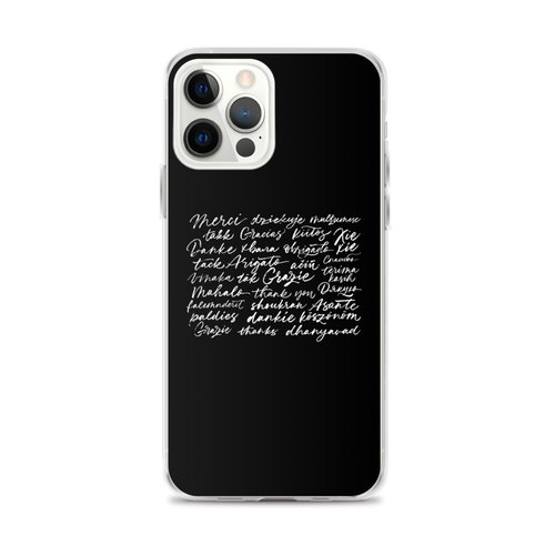 iPhone 12 Pro Max Thank You Various Language iPhone Case by Design Express