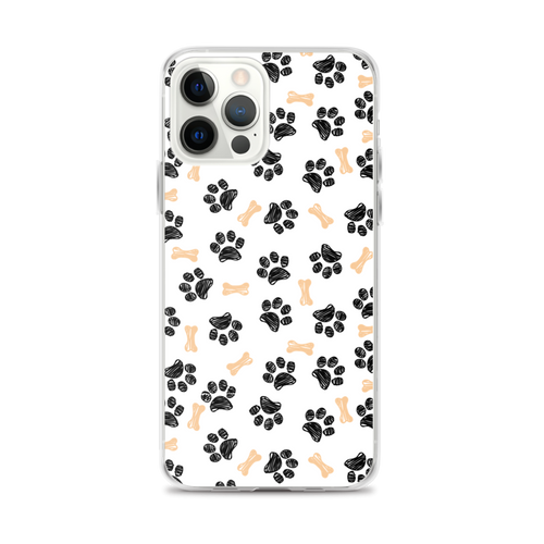 iPhone 12 Pro Max Dog Paws and Bones Pattern Pattern iPhone Case by Design Express