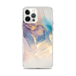 iPhone 12 Pro Max Soft Marble Liquid ink Art Full Print iPhone Case by Design Express