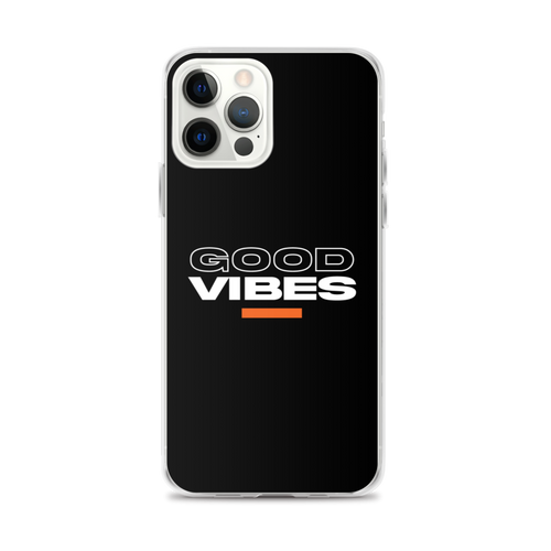 iPhone 12 Pro Max Good Vibes Text iPhone Case by Design Express